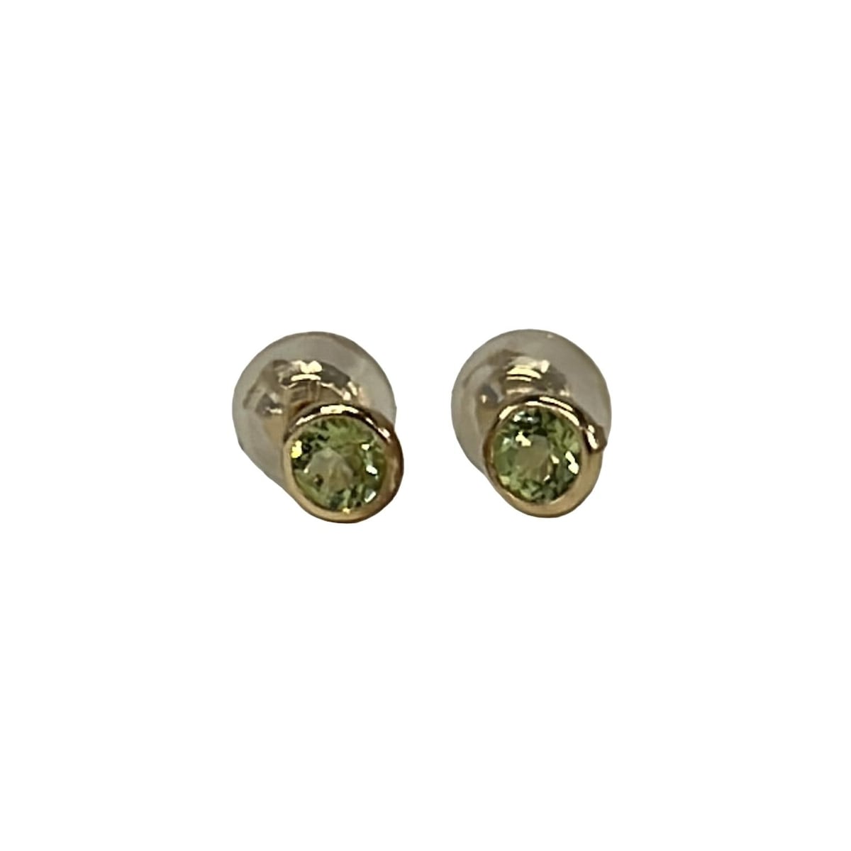 【中古】canal4℃(カナルヨンドシー) ピアス K10YG×ライトグリーン