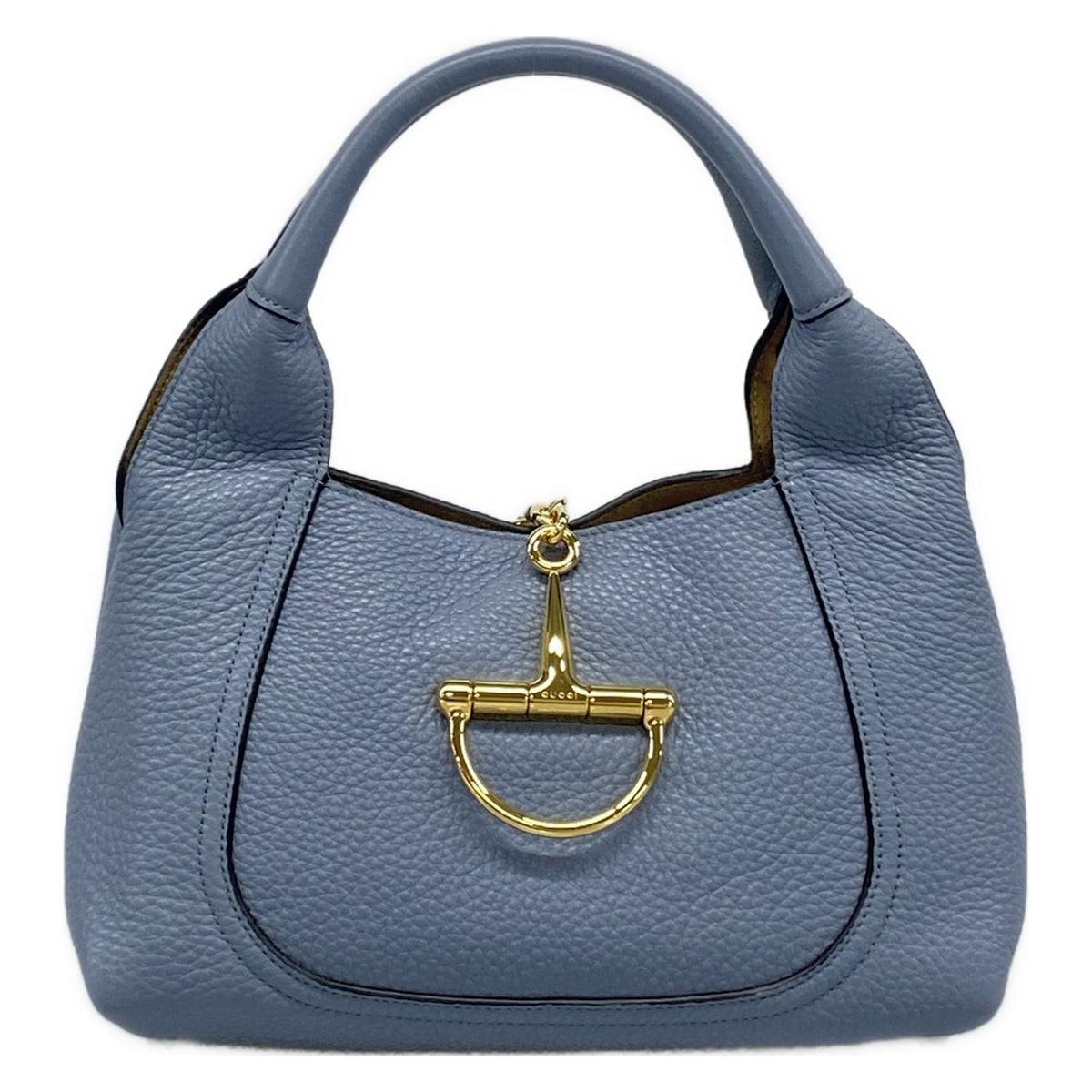 【新着】【中古】GUCCI(グッチ) ソフトビット ハンドバッグ ライトブルー レザー 110,761円