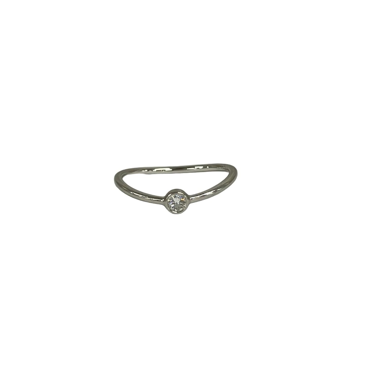 【新着】【中古】TIFFANY&Co.(ティファニー) リング 1Pダイヤ/ダイヤ約0.10カラット Pt950×ダイヤモンド 44,690円