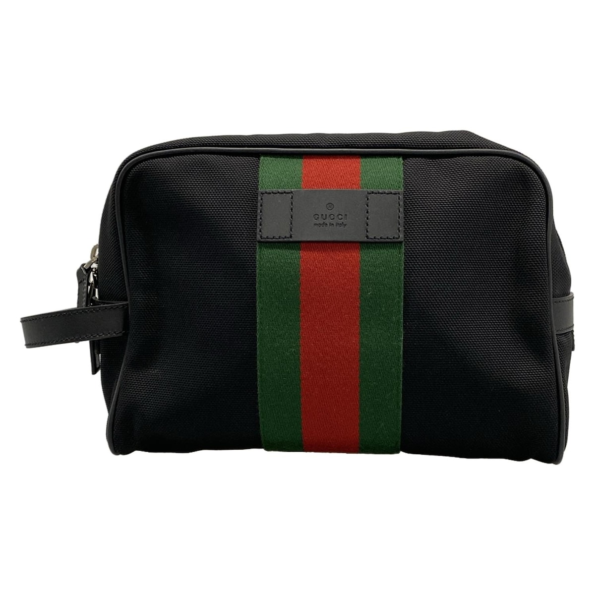 【新着】【中古】GUCCI(グッチ) シェリー酒 2塁手御徒面子 黒×赤いこと×緑であること なめし革