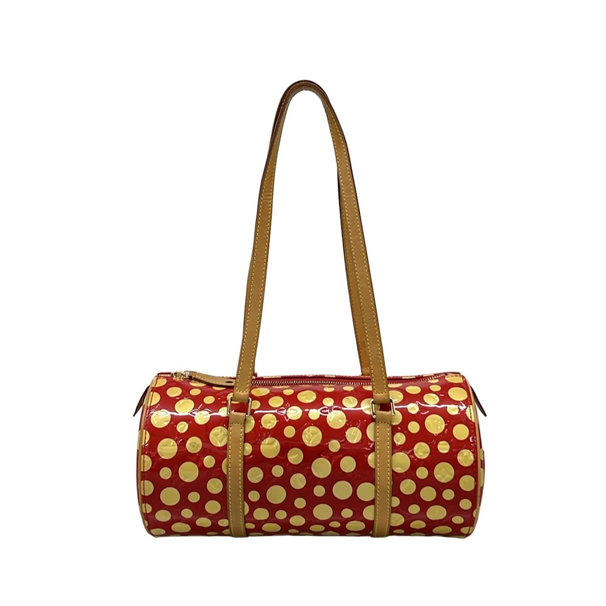【新着】【中古】LOUIS VUITTON(ルイヴィトン) パピヨン ショルダーバッグ ルージュ レザー