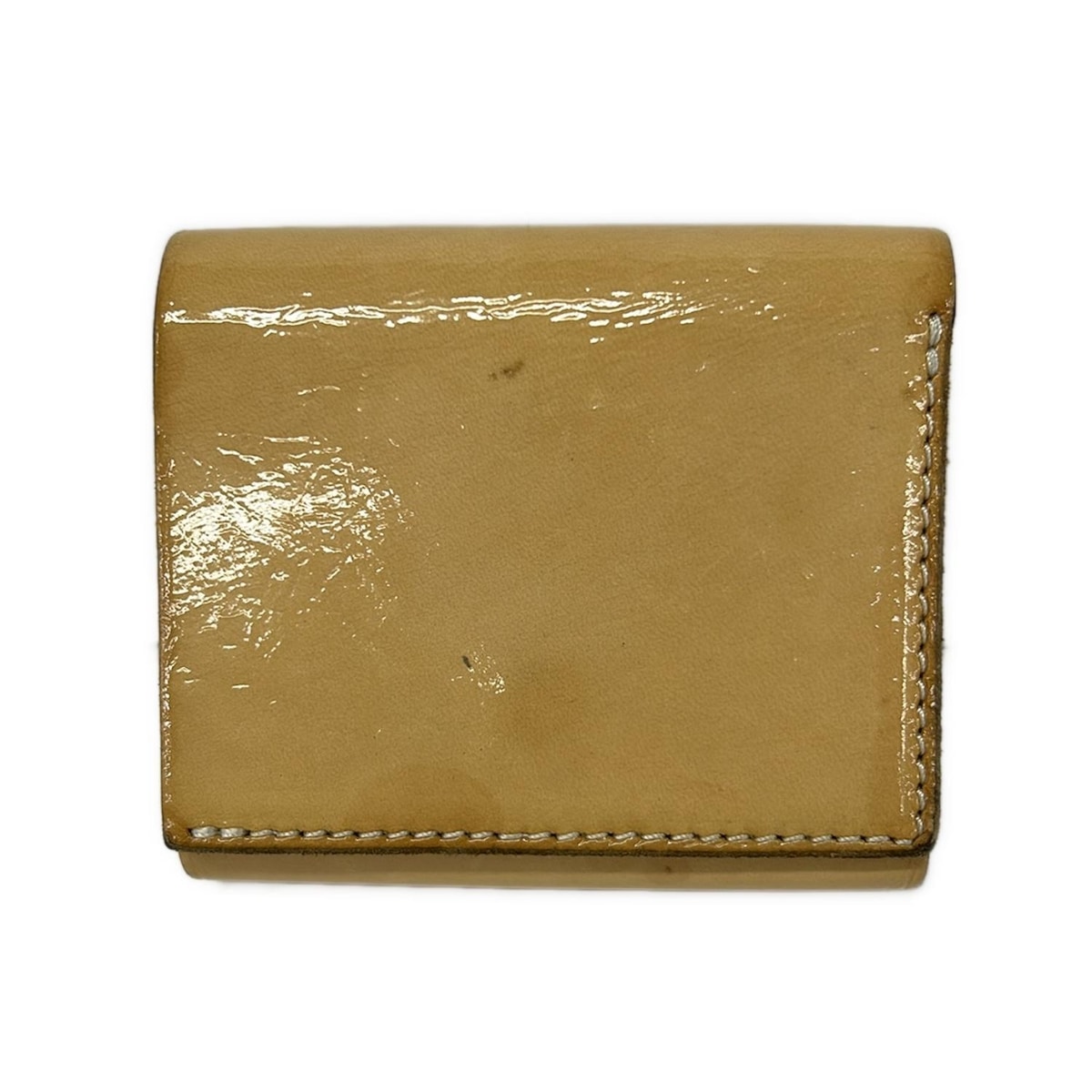 【新着】【中古】Hender Scheme(エンダースキーマ) 3つ折り財布 ライトブラウン レザー