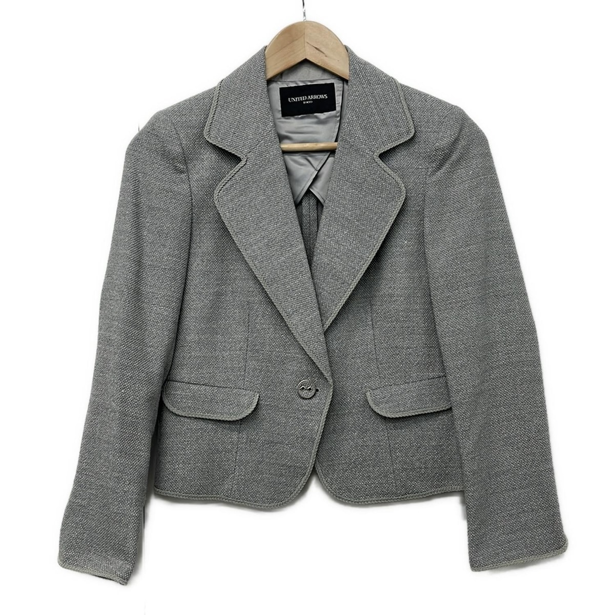 【新着】【中古】UNITED ARROWS(ユナイテッドアローズ) ジャケット 長袖/春/秋 グレー