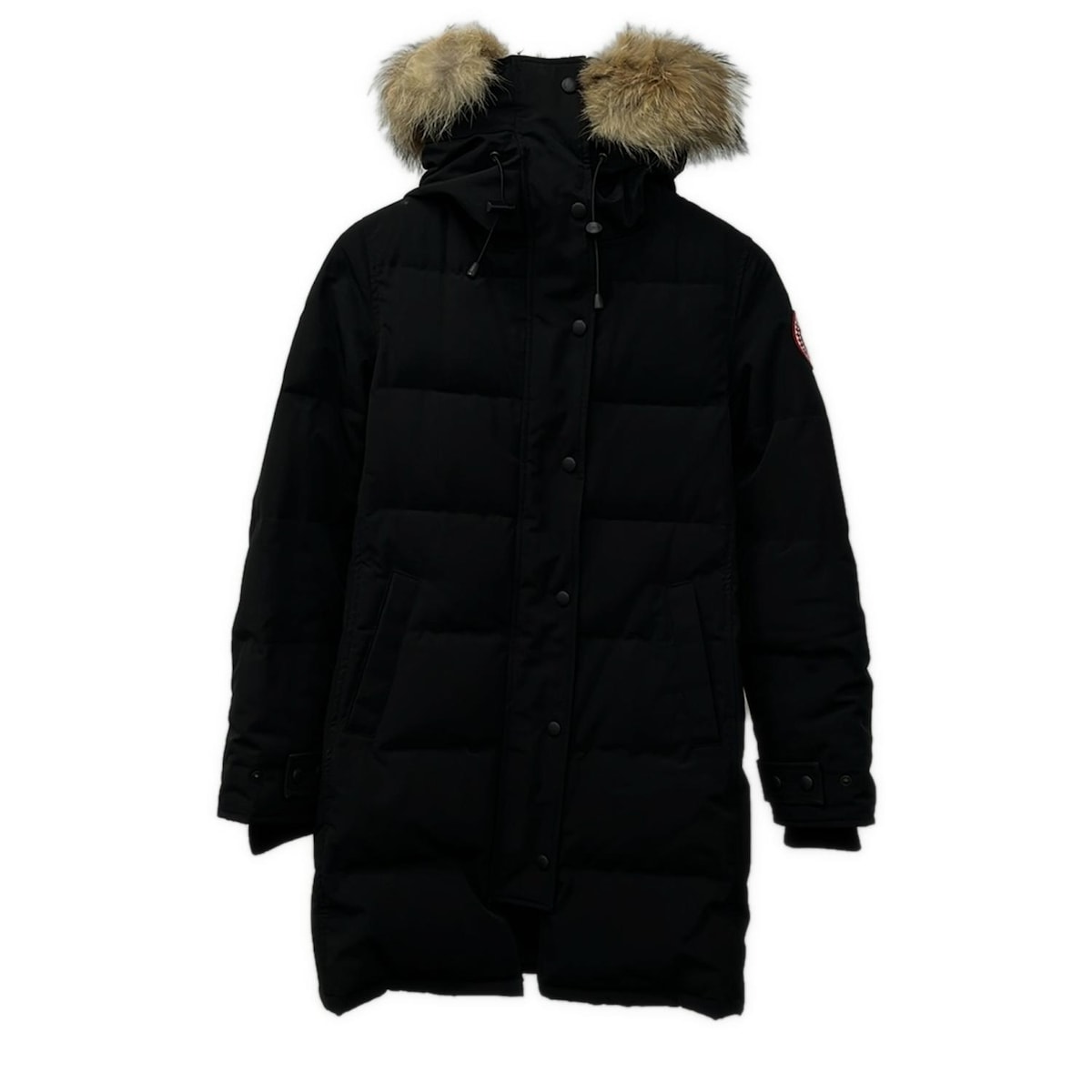 【新着】【中古】CANADA GOOSE(カナダグース) ダウンコート 長袖/ジップアップ/ファー着脱可/秋/冬 黒