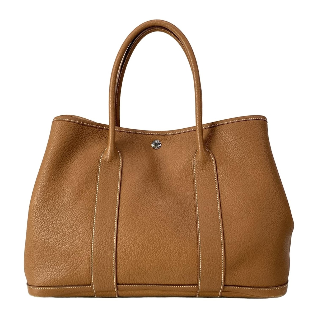 【新着】【中古】HERMES(エルメス) ガーデンパーティPM トートバッグ シルバー金具 ゴールド