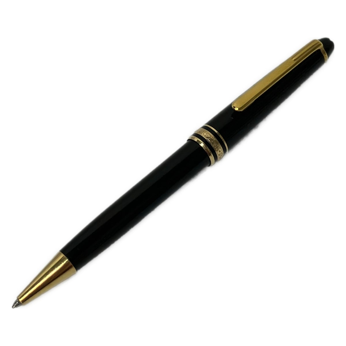 【中古】MONTBLANC(モンブラン) マイスターシュティック ボールペン インキあり(赤) 黒×ゴールド