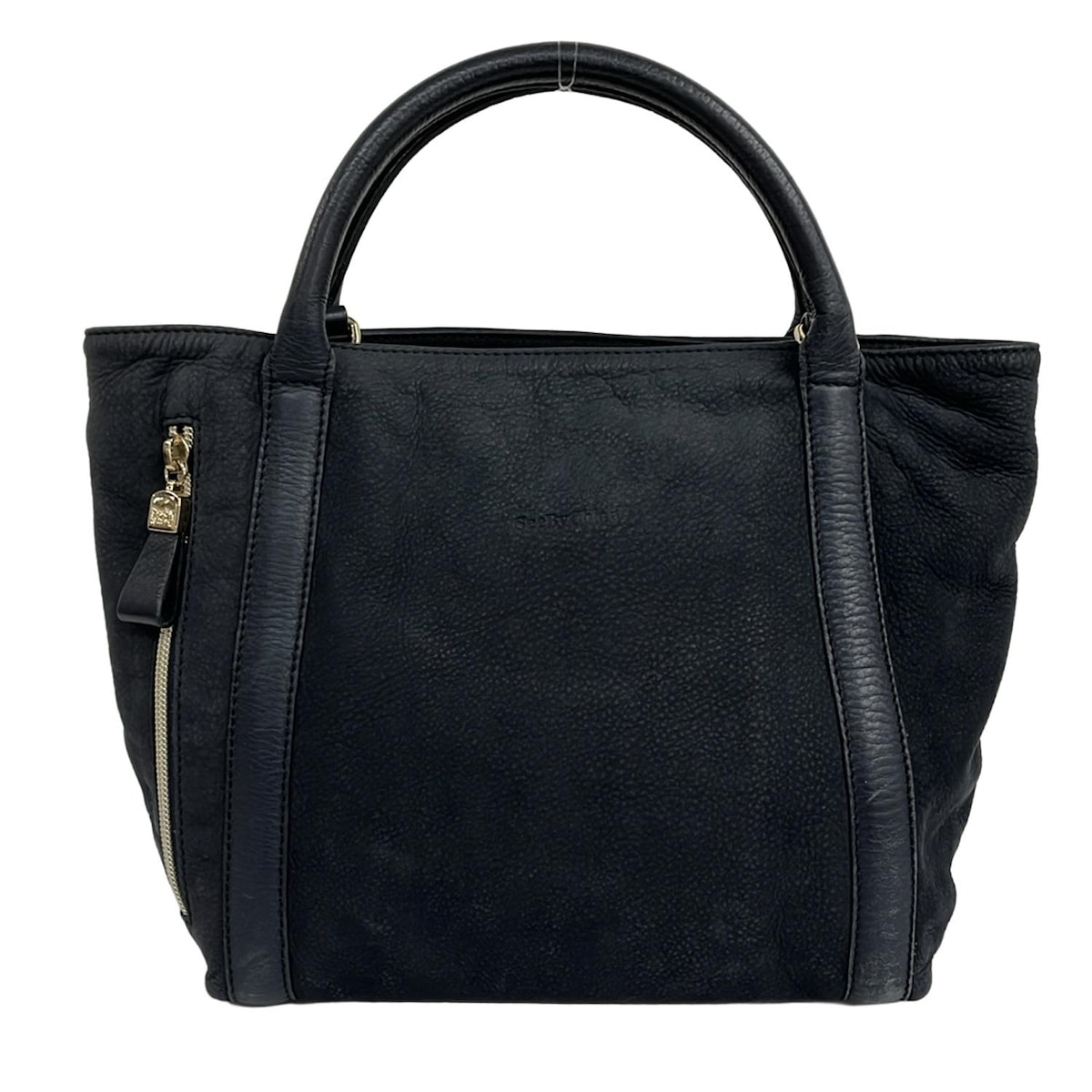 【新着】【中古】SEE BY CHLOE(シーバイクロエ) ハリエット ハンドバッグ ダークネイビー レザー