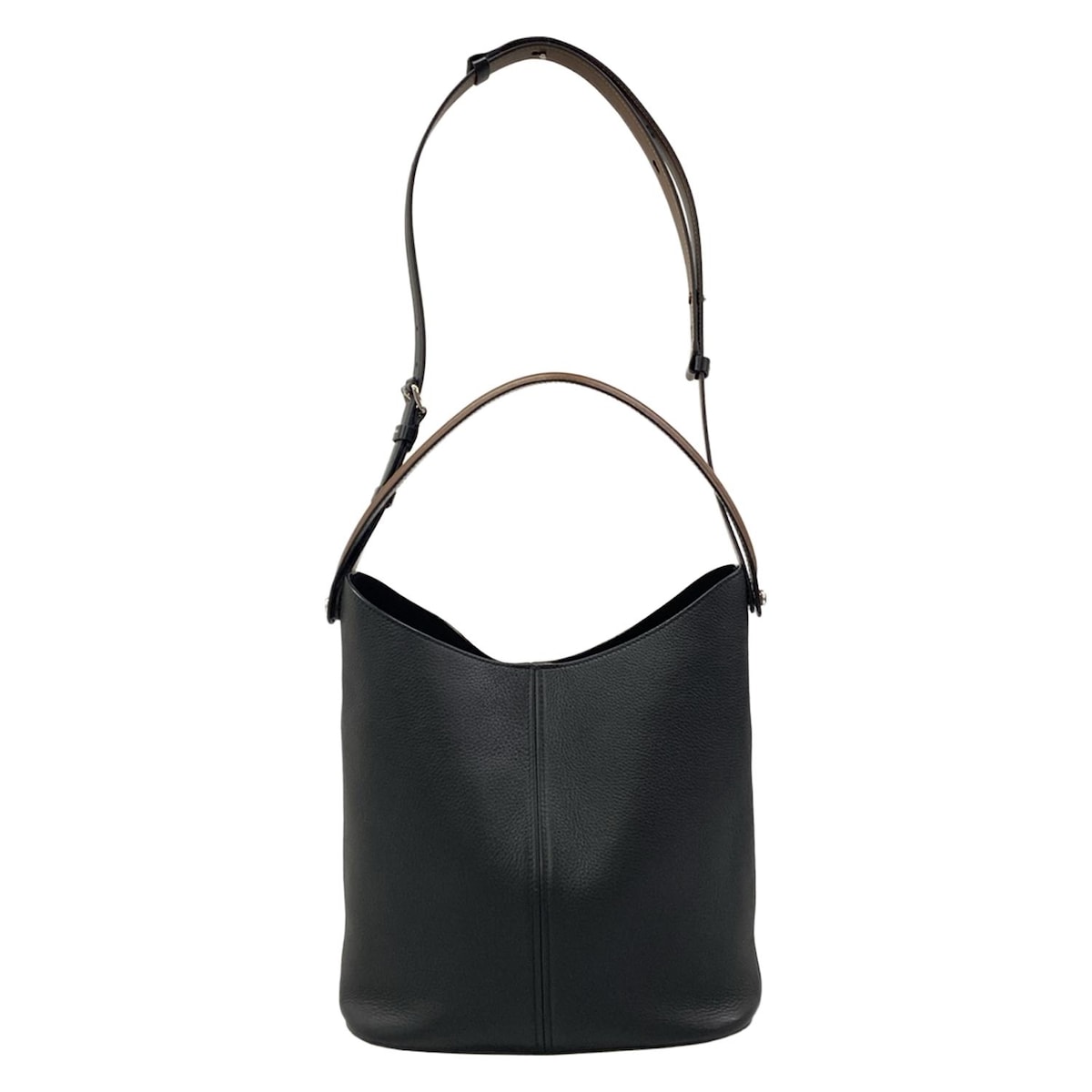 【新着】【中古】Maison Margiela(メゾンマルジェラ) ドレサージュ ホーボー ショルダーバッグ 2way 黒×ブラウン