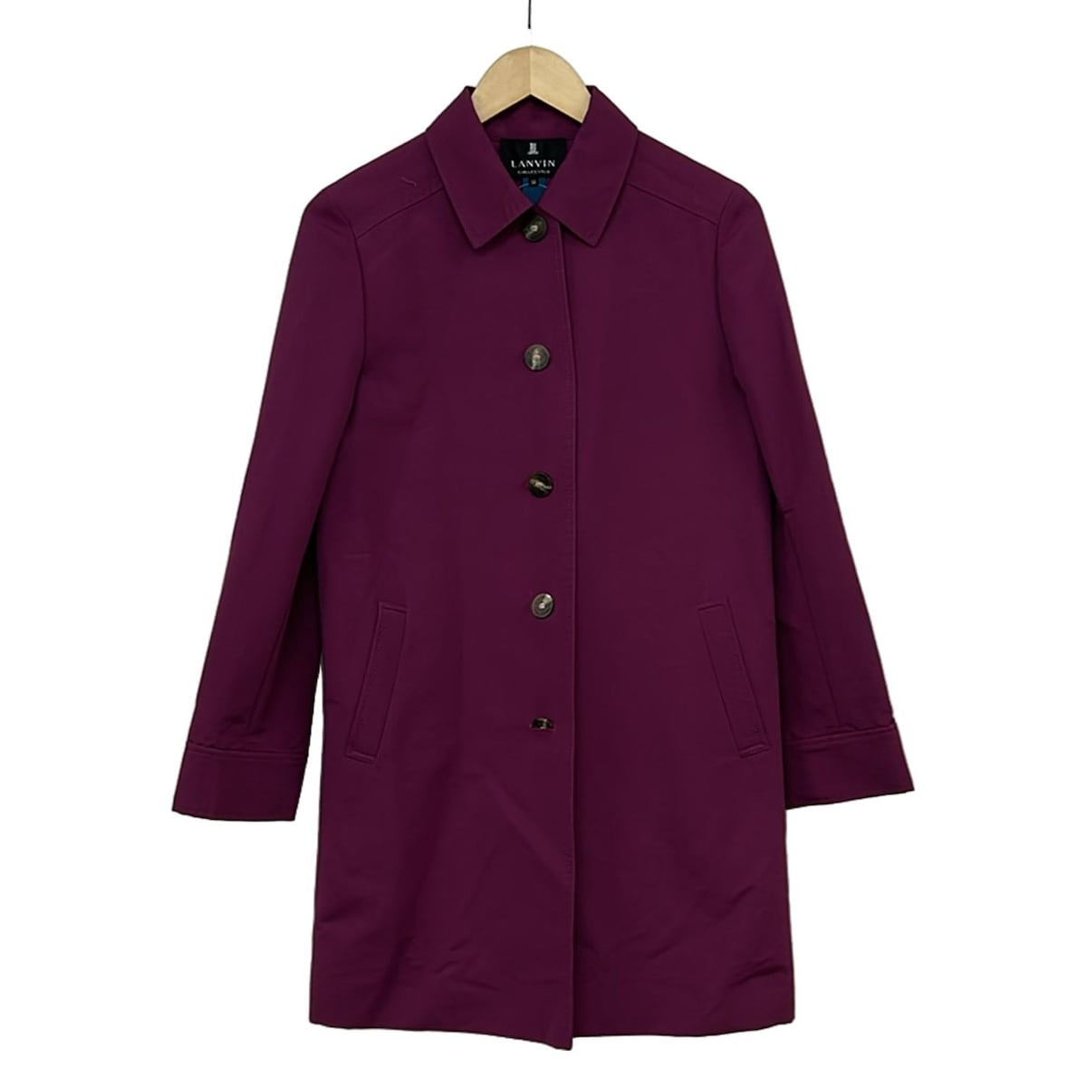 【新着】【中古】LANVIN COLLECTION(ランバンコレクション) コート 長袖/春/秋 ボルドー