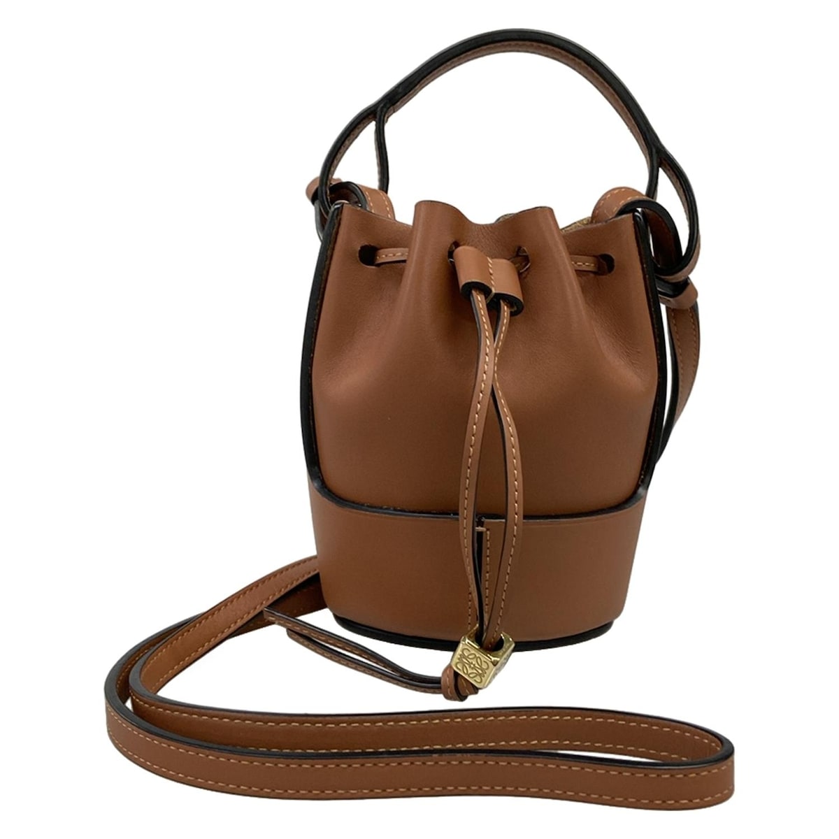 【新着】【中古】LOEWE(ロエベ) バルーンバッグ ナノ ショルダーバッグ 2WAY ブラウン レザー
