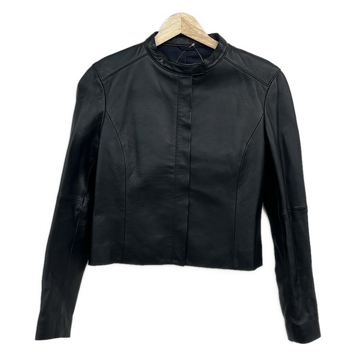 【新着】【中古】ANAYI(アナイ) ブルゾン レザー 黒