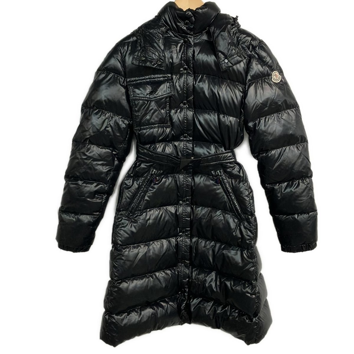 【新着】【中古】MONCLER(モンクレール) MEINA ダウンコート 長袖/フード着脱可/冬 黒