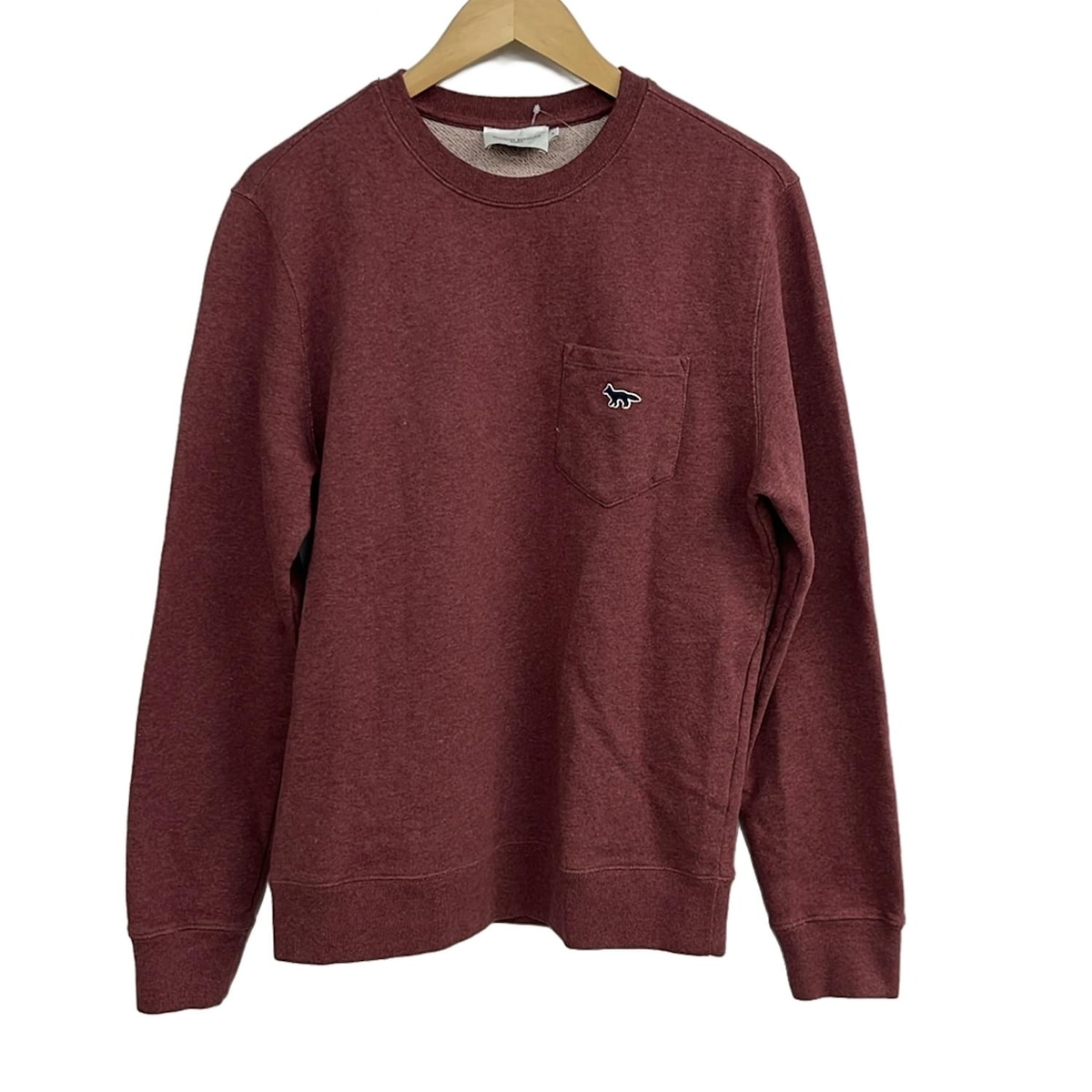 【新着】【中古】MAISON KITSUNE(メゾンキツネ) トレーナー 長袖/キツネ ボルドー