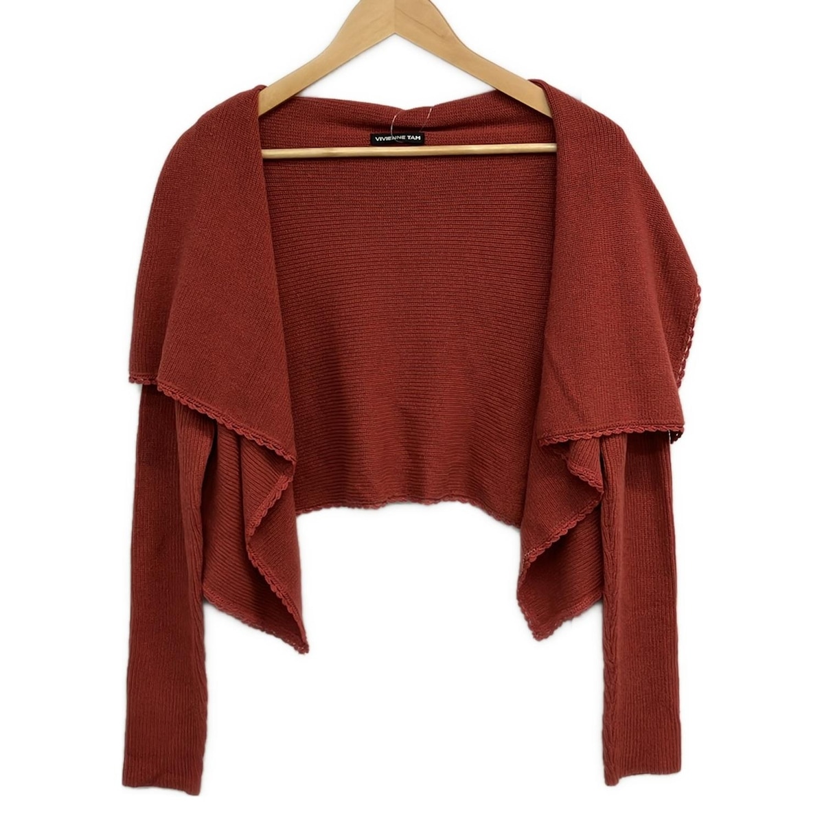 【新着】【中古】VIVIENNE TAM(ヴィヴィアンタム) カーディガン 長袖 Burgundy(えんじ色)