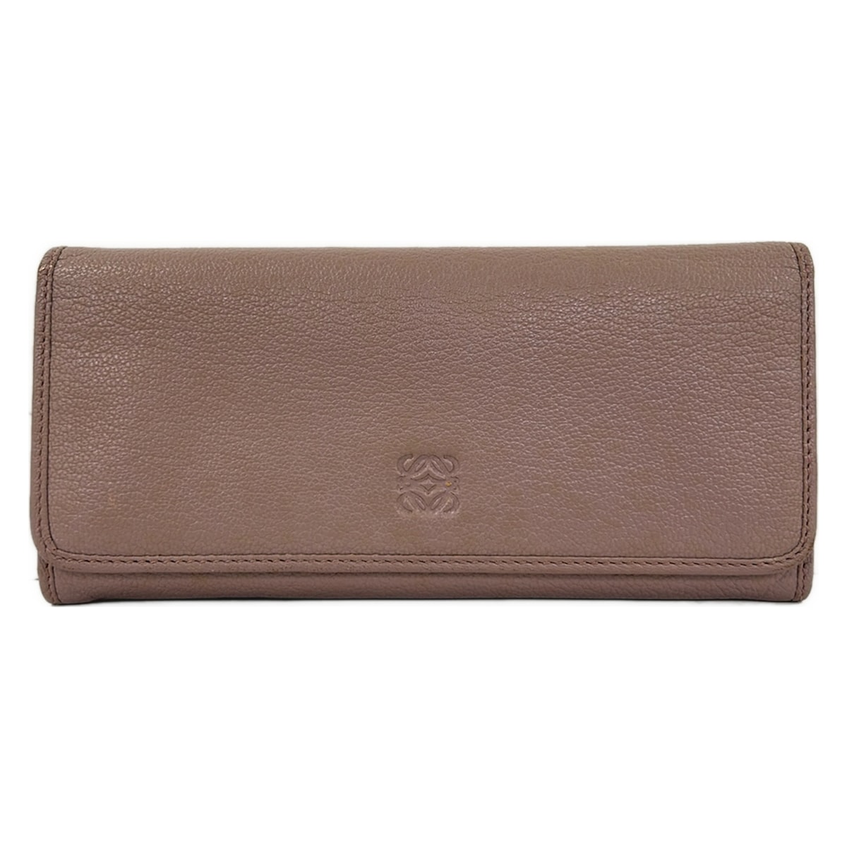 【新着】【中古】LOEWE(ロエベ) 長財布 パドロック ピンクベージュ レザー