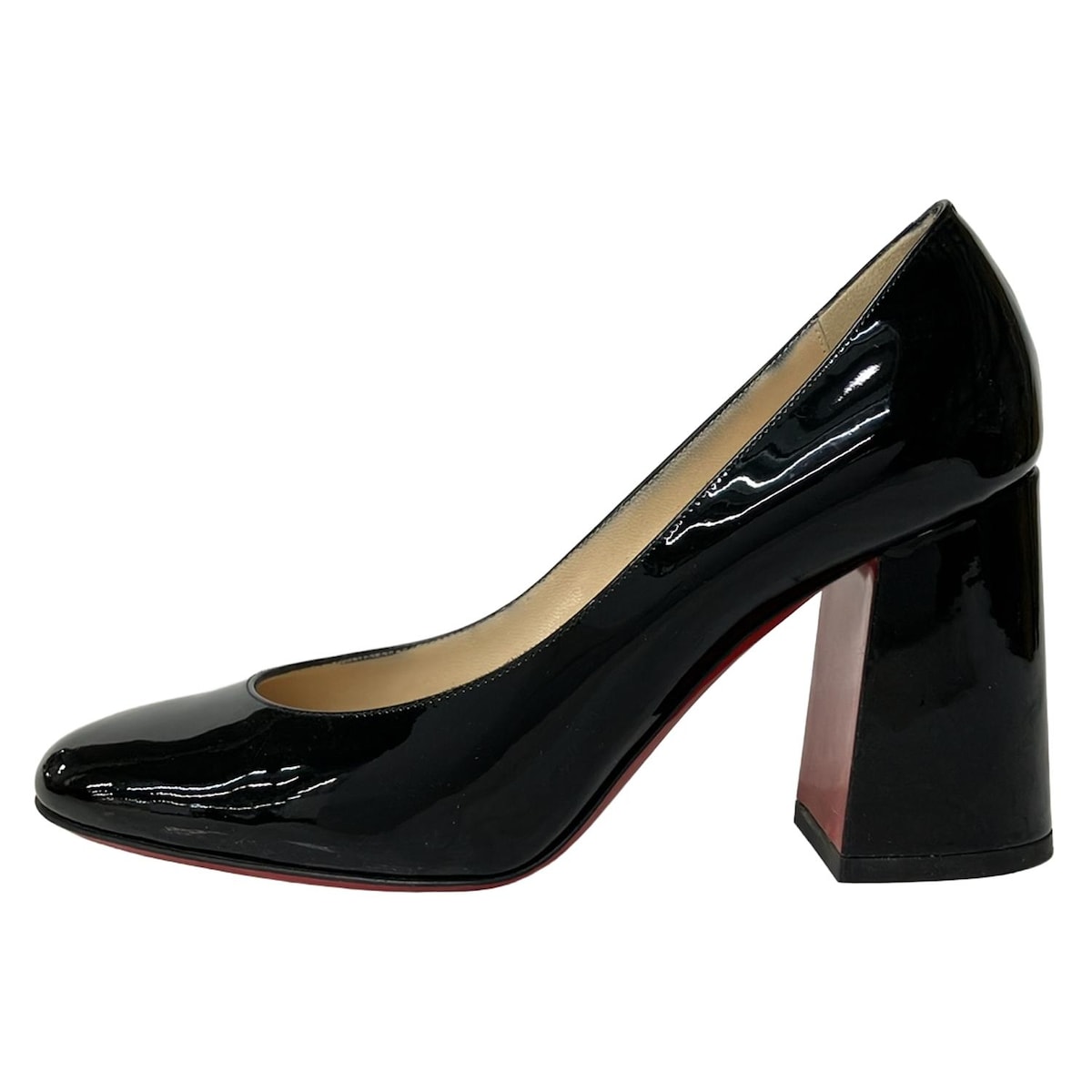 【新着】【中古】CHRISTIAN LOUBOUTIN(クリスチャンルブタン) パンプス 黒 レザー