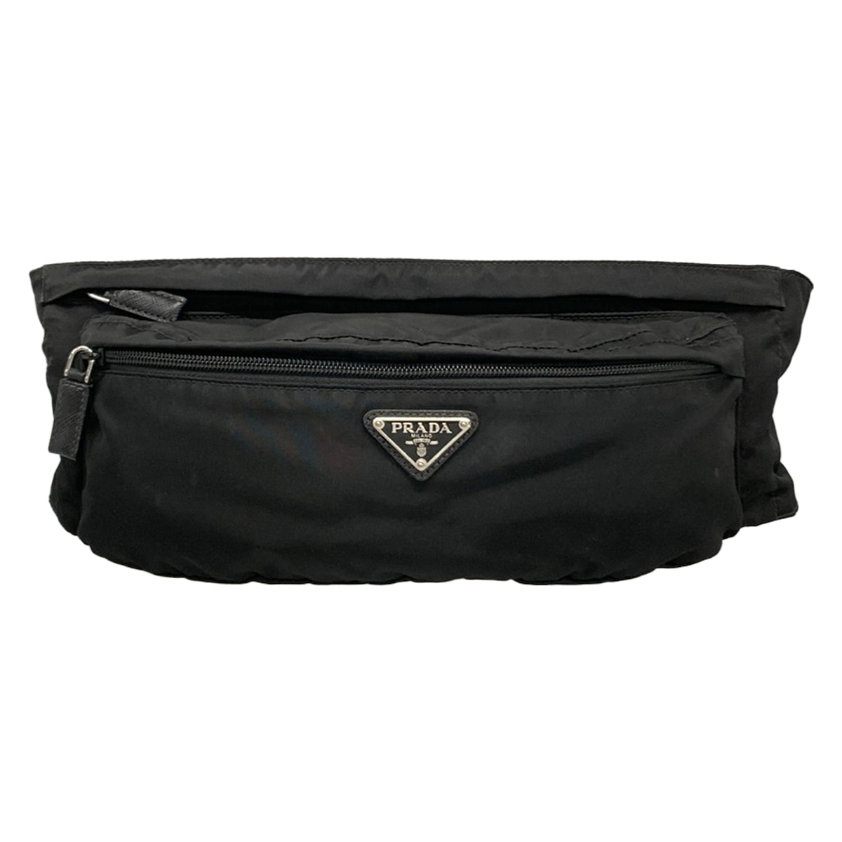 【新着】【中古】PRADA(プラダ) 酉の方角合切袋 黒