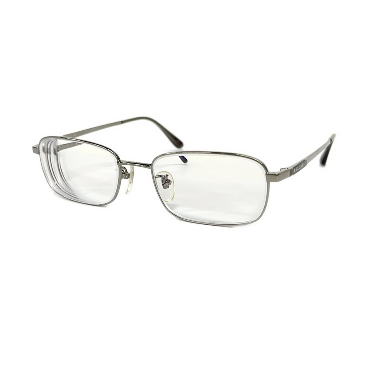【新着】【中古】BVLGARI(ブルガリ) メガネ 度入り クリア×シルバー