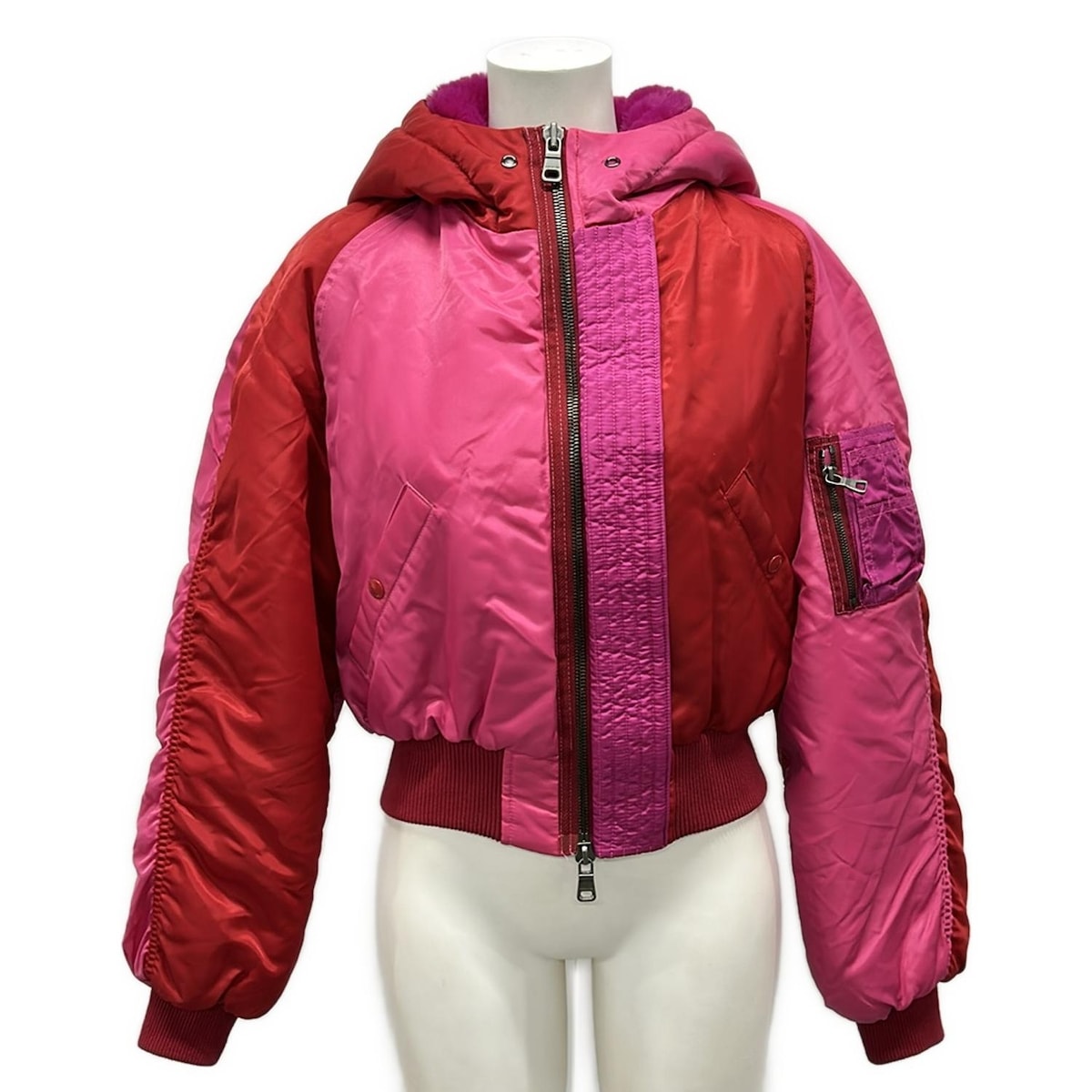 【新着】【中古】Andersson Bell(アンダースンベル) ブルゾン 長袖/中綿/秋/冬 レッド×ピンク