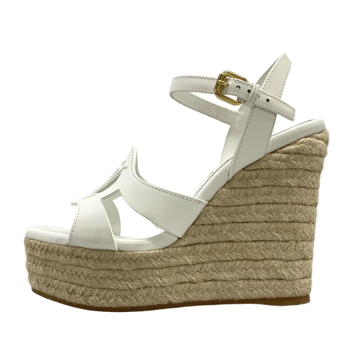 【新着】【中古】LOUIS VUITTON(ルイヴィトン) LVイソラ サンダル サンダル 白 レザー