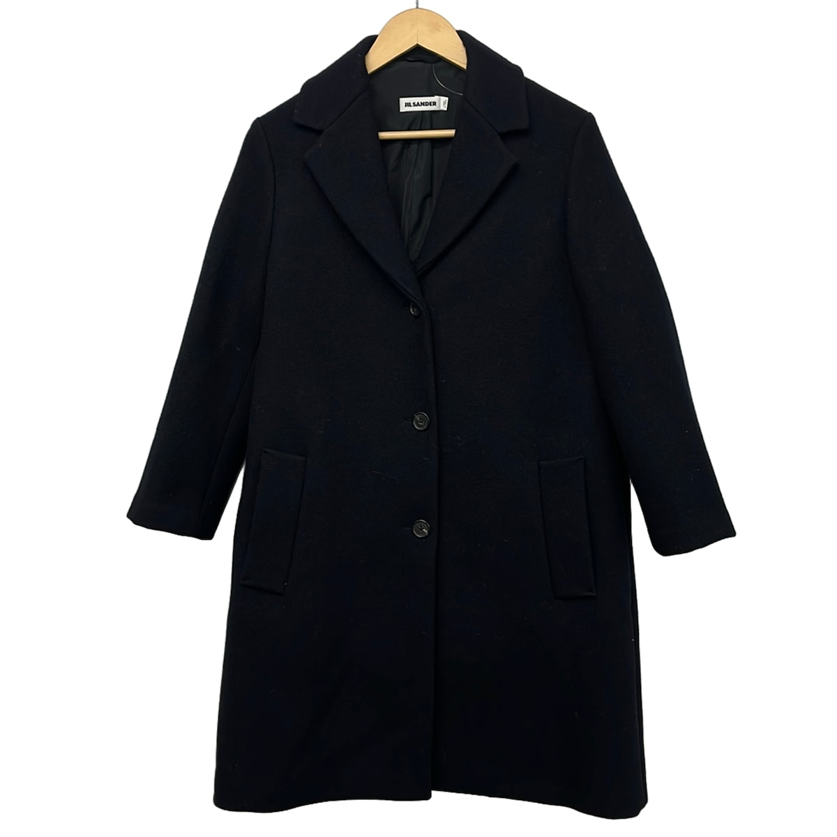 【中古】JILSANDER(ジルサンダー) 厚地の外套 長袖/冬 ダークネイビー