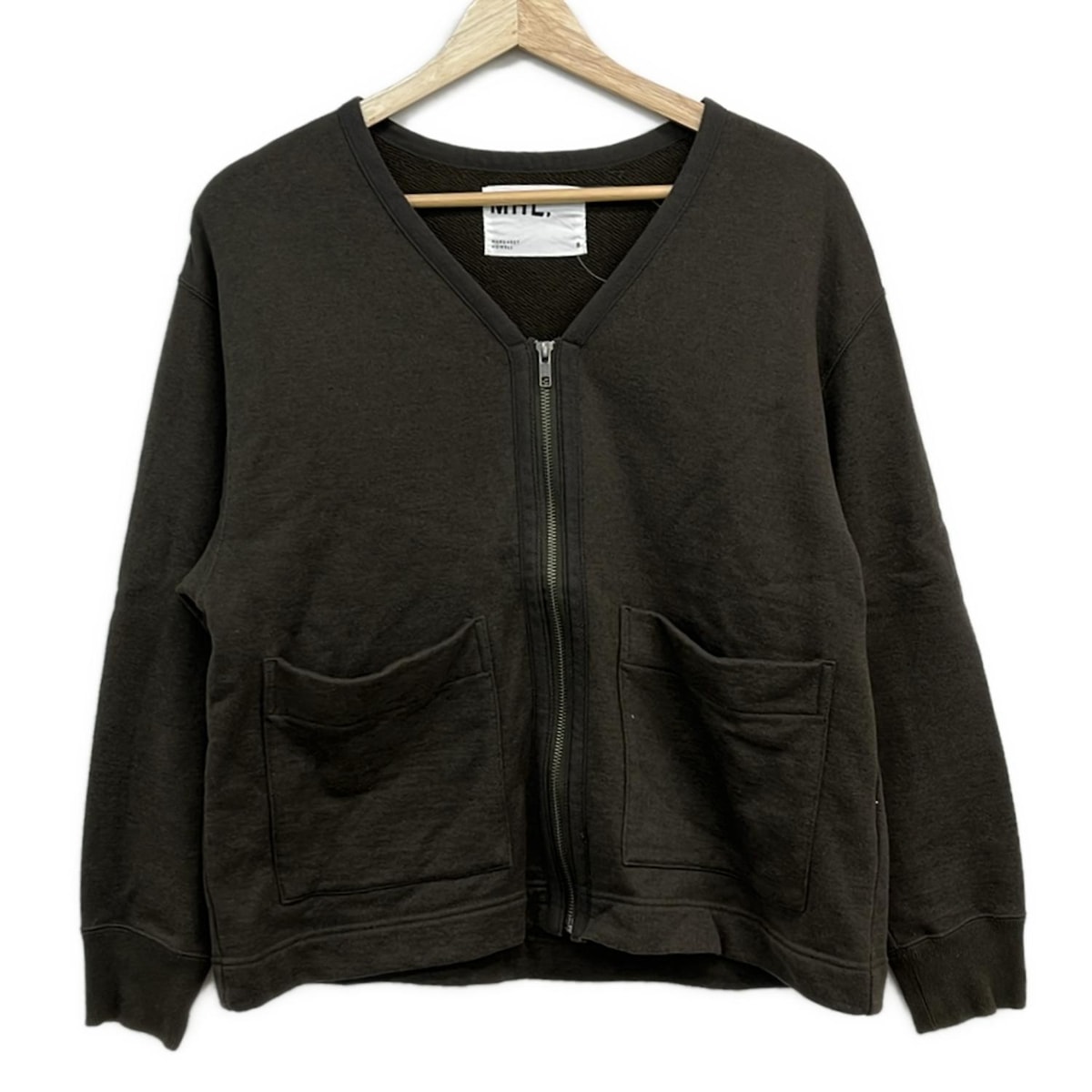【中古】MHL.(エムエイチエル) ブルゾン 長袖/ジップアップ/春/秋 カーキ
