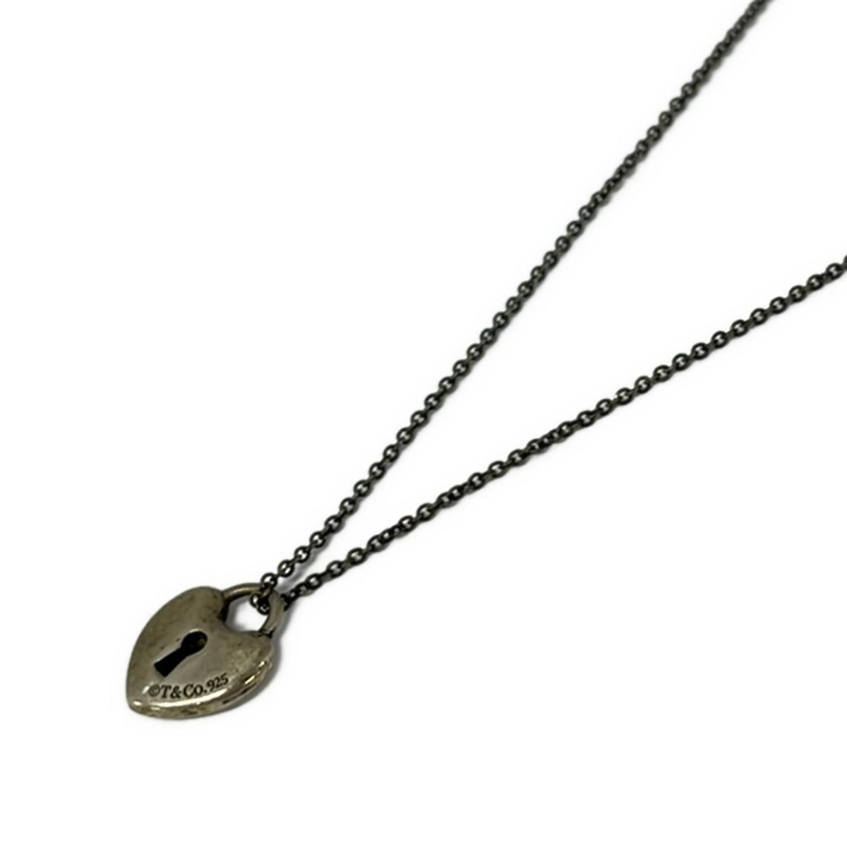 【新着】【中古】TIFFANY&Co.(ティファニー) ハートロック ネックレス シルバー