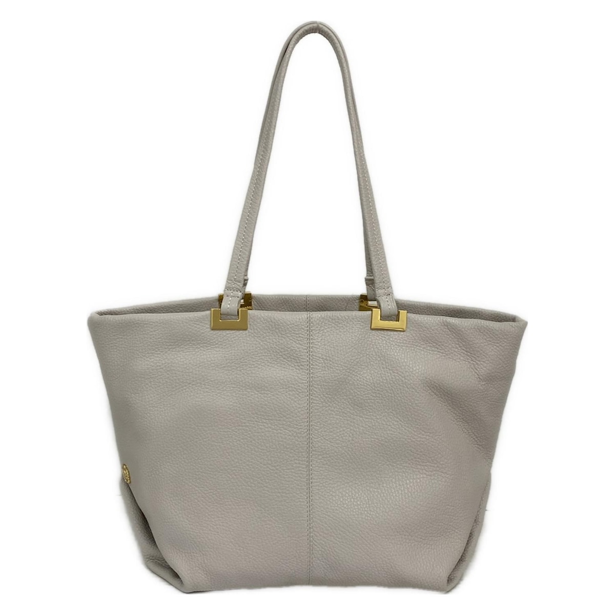 【新着】【中古】VIOLAd'ORO(ヴィオラドーロ) ショルダーバッグ ライトグレー レザー