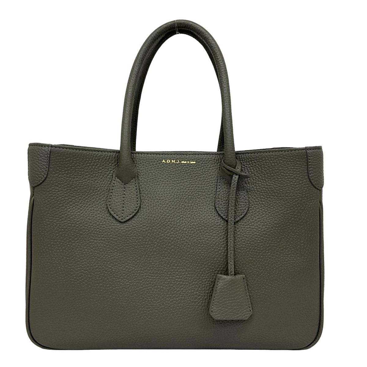 【新着】【中古】AccessoiresDeMademoiselle(ADMJ)(アクセソワ・ドゥ・マドモワゼル) トートバッグ グレー レザー