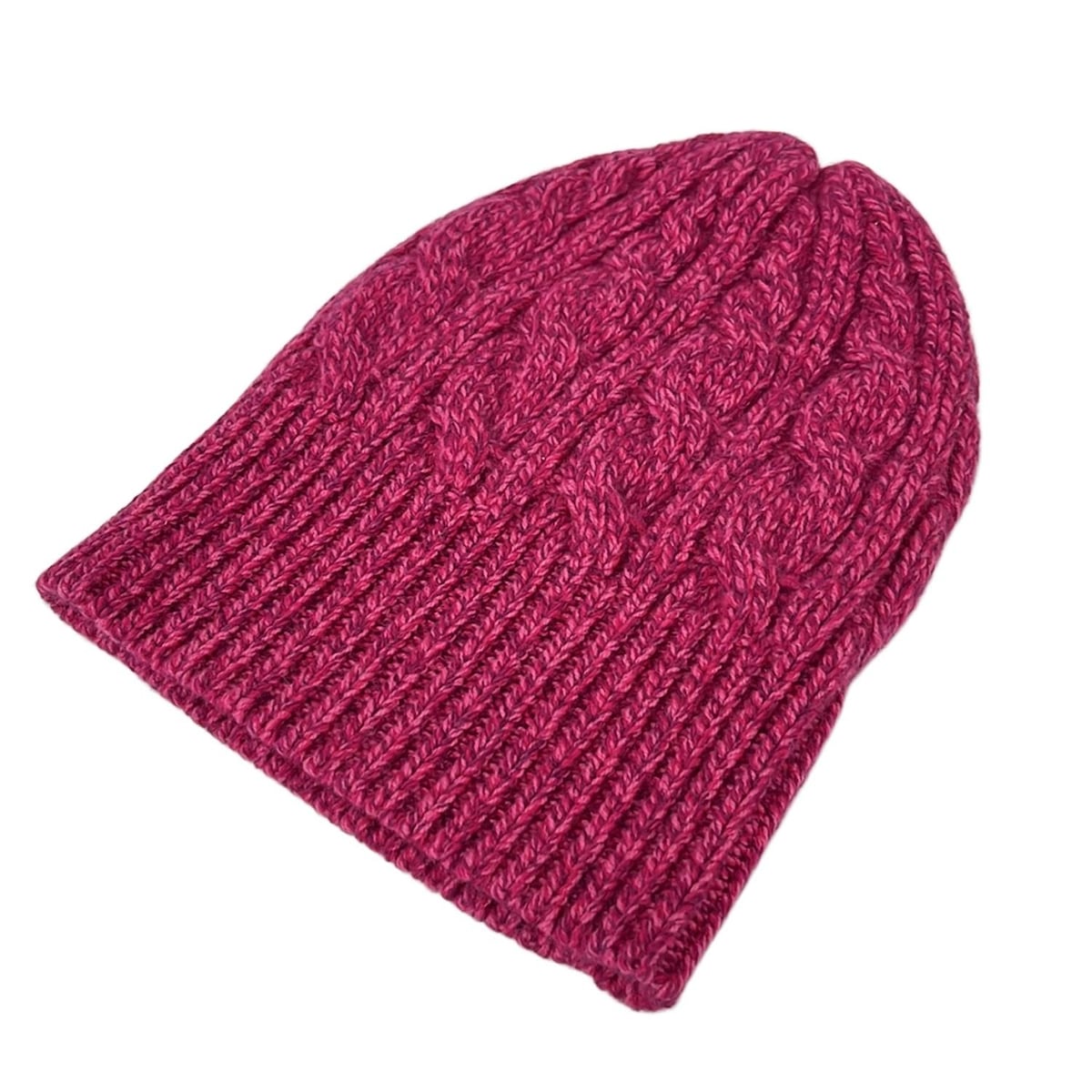 【新着】【中古】BLAMINK(ブラミンク) ニット帽 ピンク ウール、カシミヤ