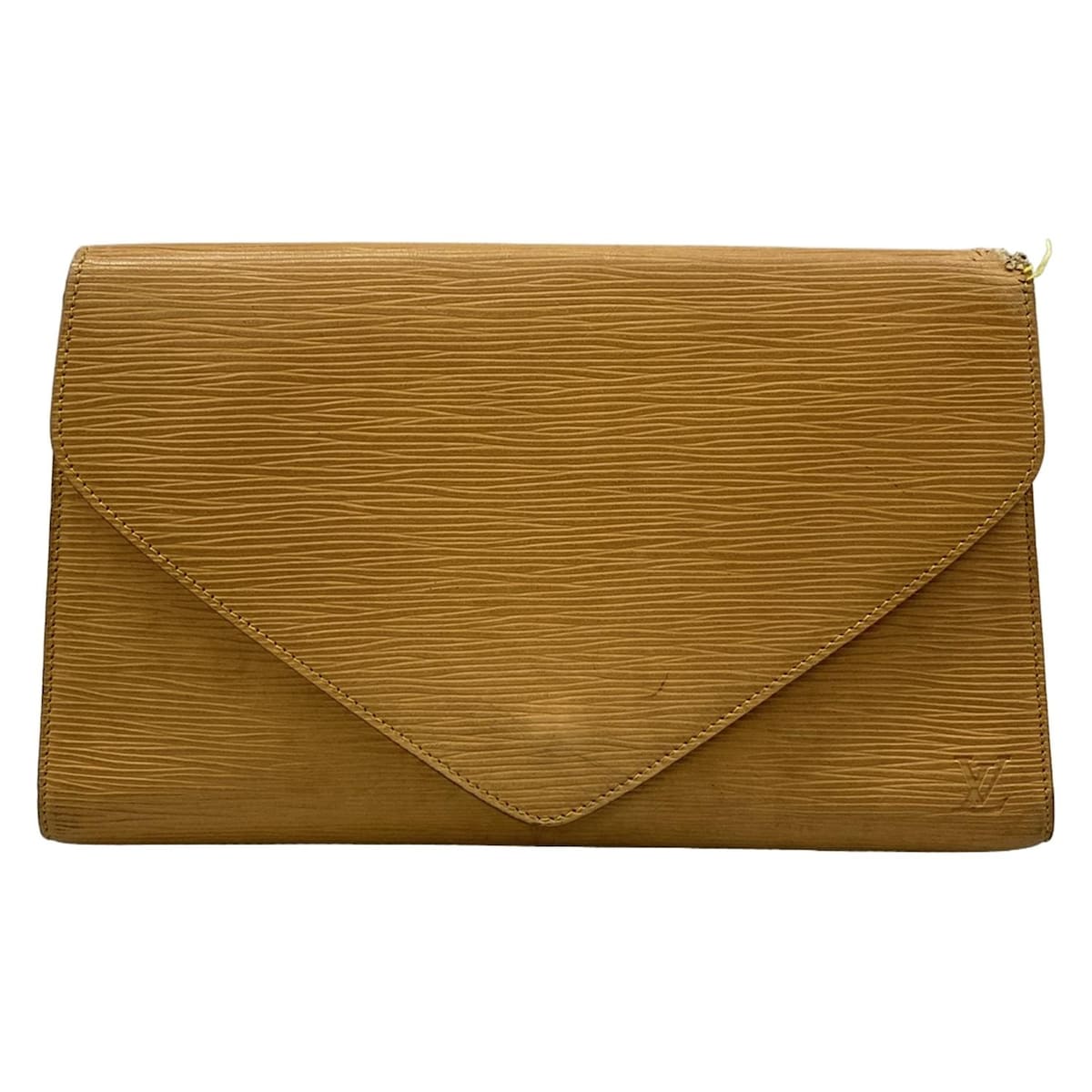 【新着】【中古】LOUIS VUITTON(ルイヴィトン) アールデコ クラッチバッグ ジョーヌ レザー