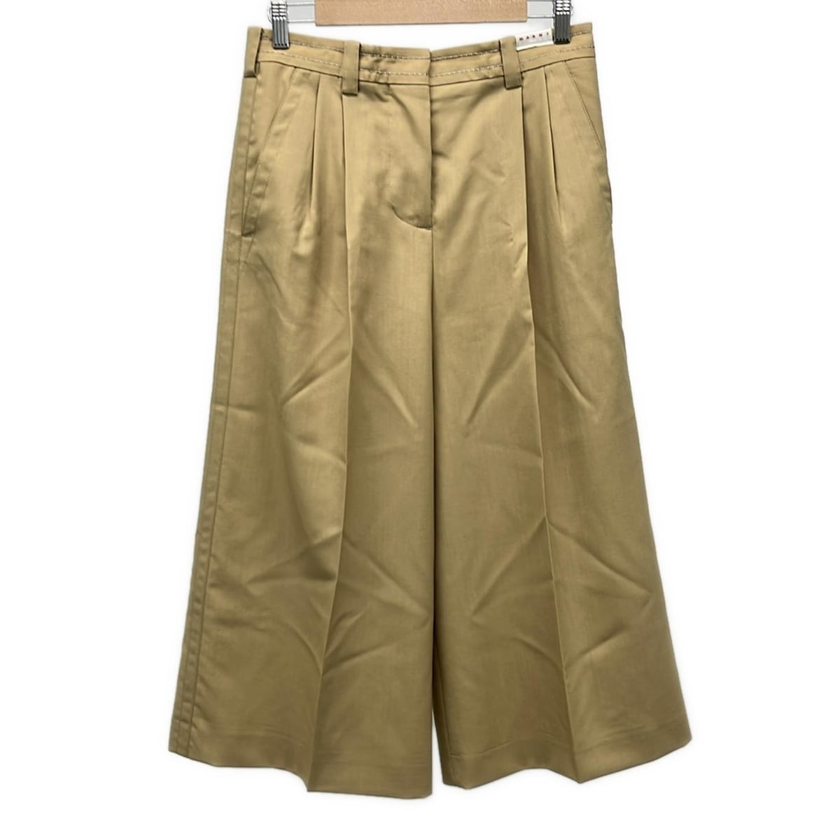 【新着】【中古】MARNI(マルニ) パンツ クロップド(半端丈)/2023年/ワイドパンツ ベージュ