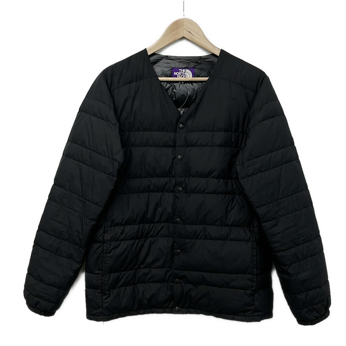 【新着】【中古】THE NORTH FACE(ノースフェイス) ダウンカーディガン ブルゾン 長袖/パープルレーベル/中綿/冬 黒