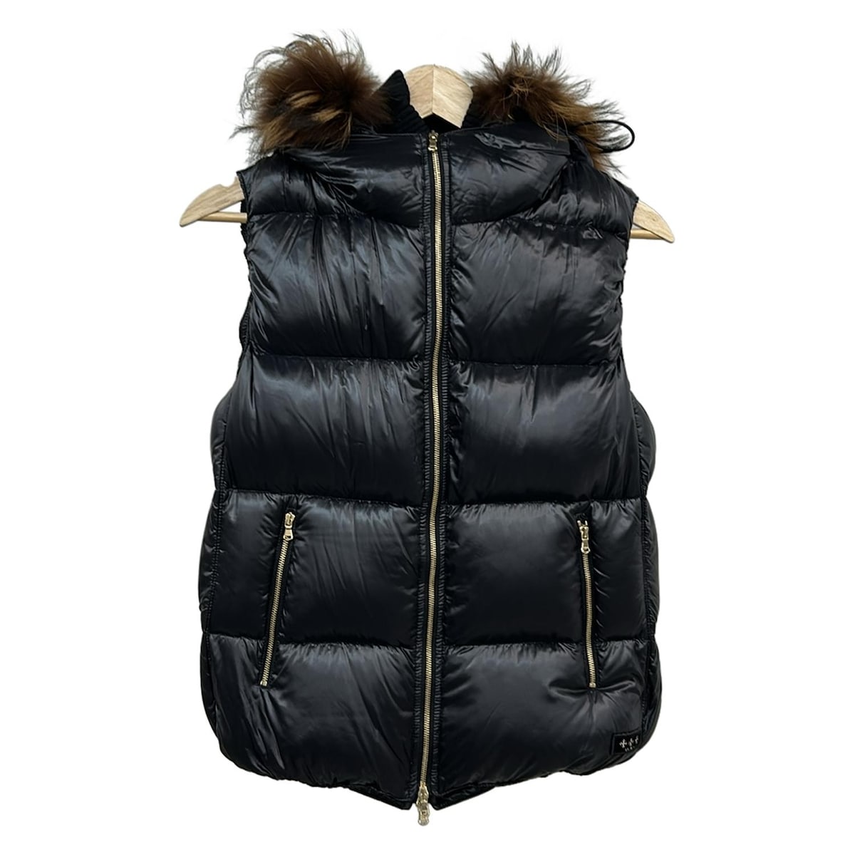 【中古】TATRAS(タトラス) 落ち込む限りない ジップアップ/毛革取りはらい可/秋 黒
