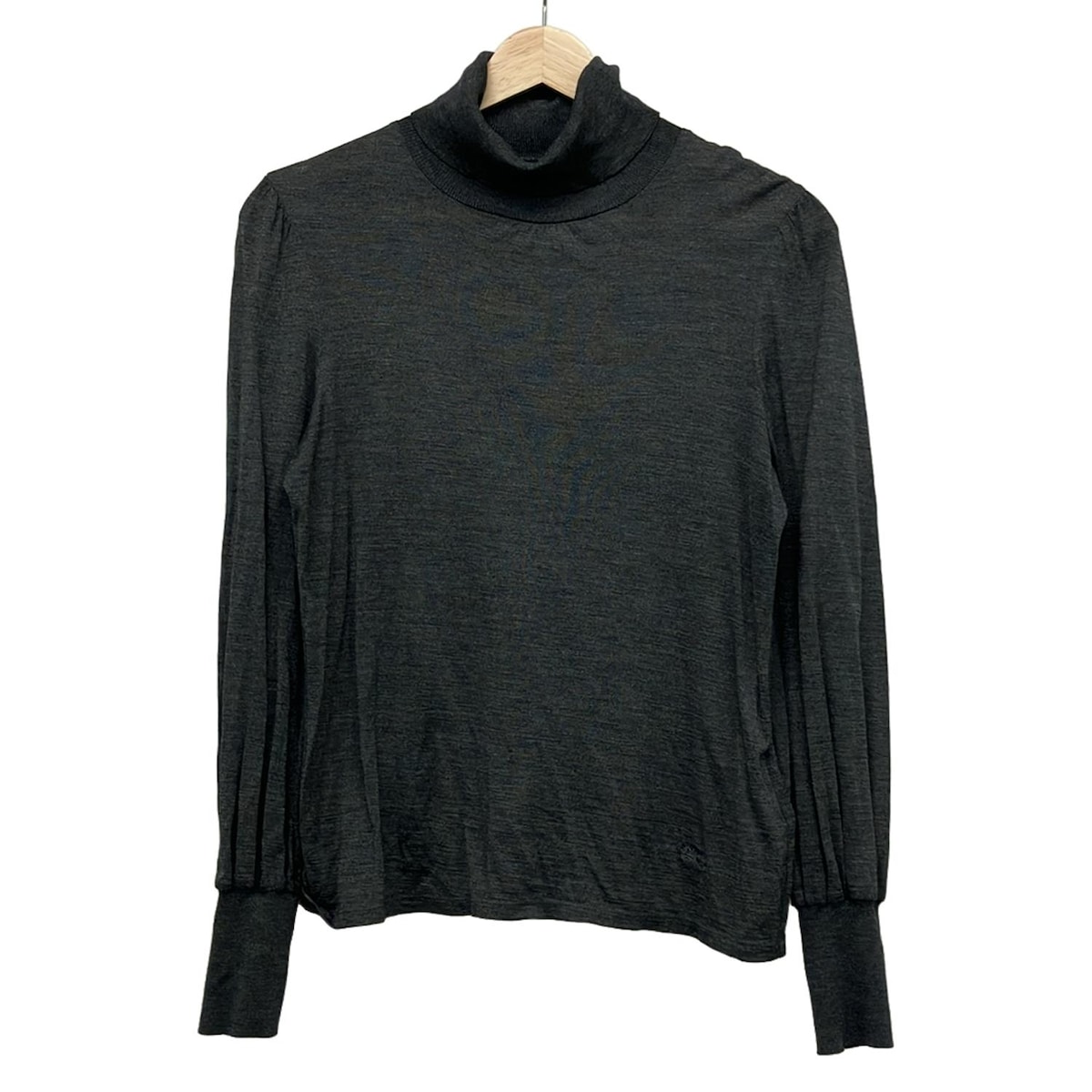 【新着】【中古】Burberry LONDON(バーバリーロンドン) 長袖セーター 薄手 ダークグレー