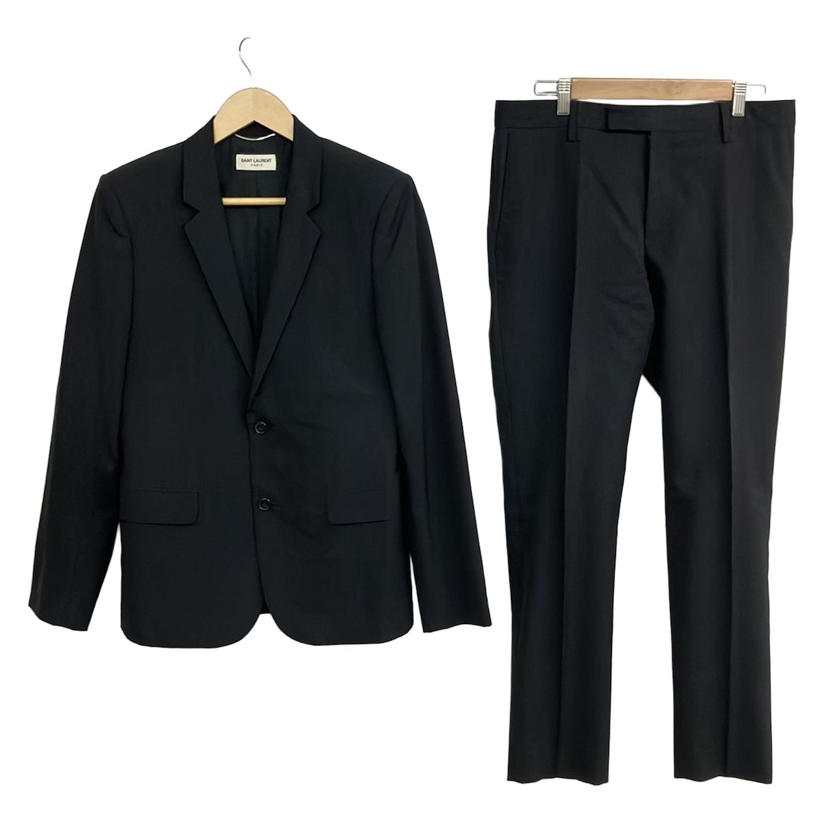 【新着】【中古】SAINT LAURENT PARIS(サンローランパリ) シングルスーツ 黒