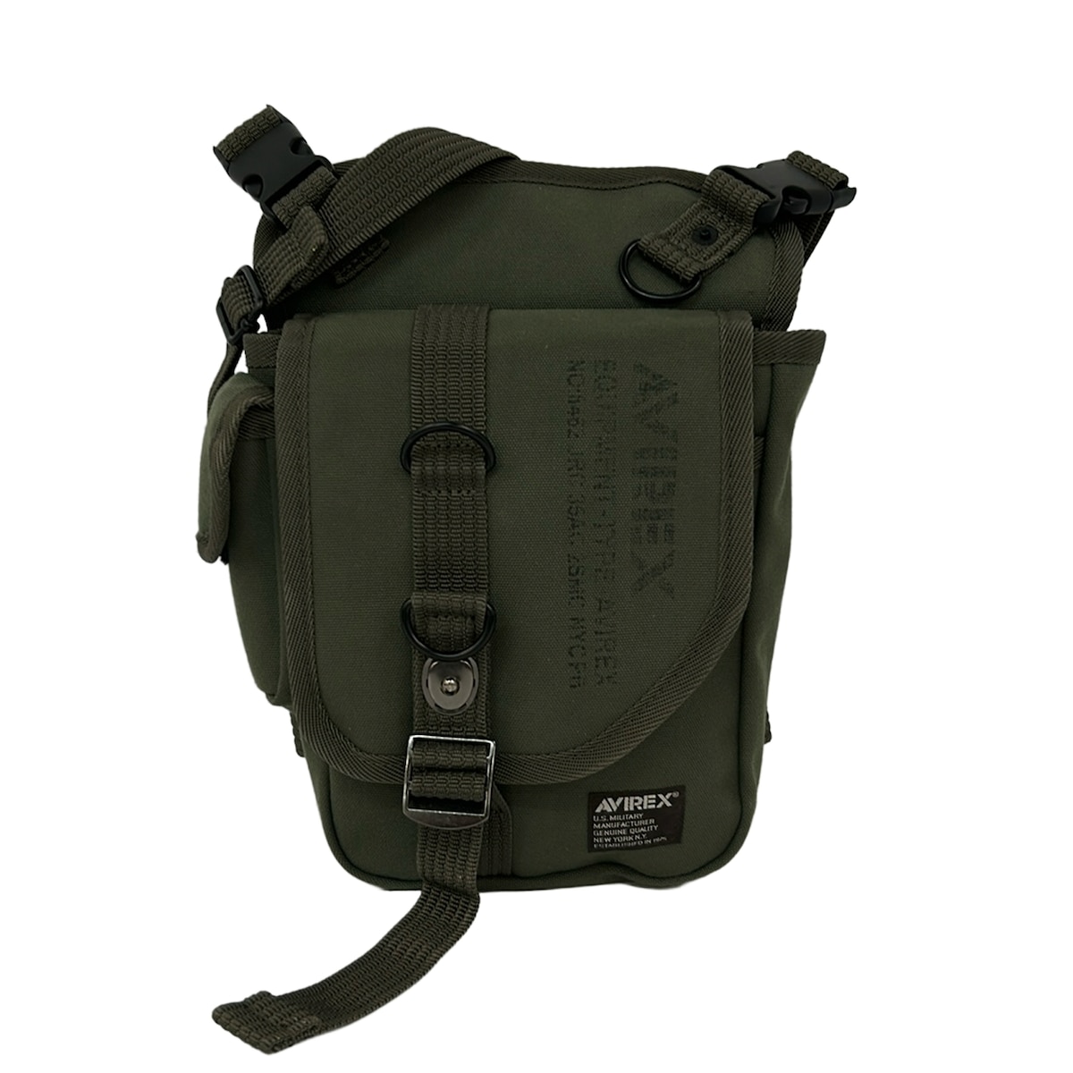 【新着】【中古】AVIREX(アビレックス) ショルダーバッグ ダークグリーン×カーキ