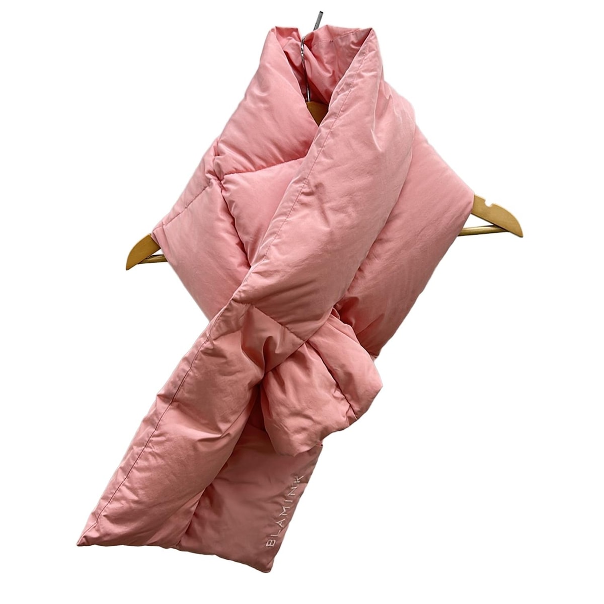 【新着】【中古】BLAMINK(ブラミンク) マフラー ピンク ダウン、フェザー