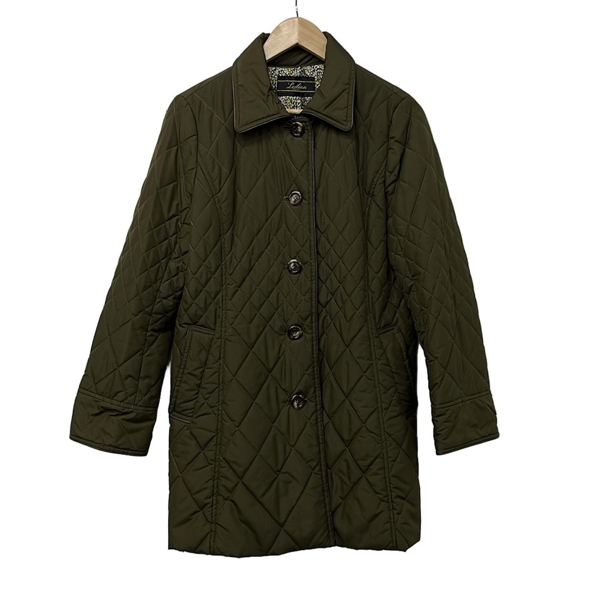 【新着】【中古】Leilian(レリアン) コート 長袖/キルティング/春/秋 カーキ