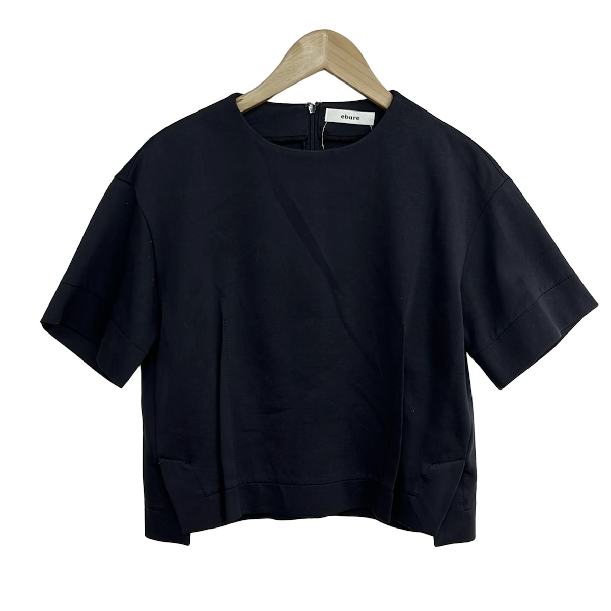 【新着】【中古】ebure(エブール) 七分袖カットソー ダークネイビー