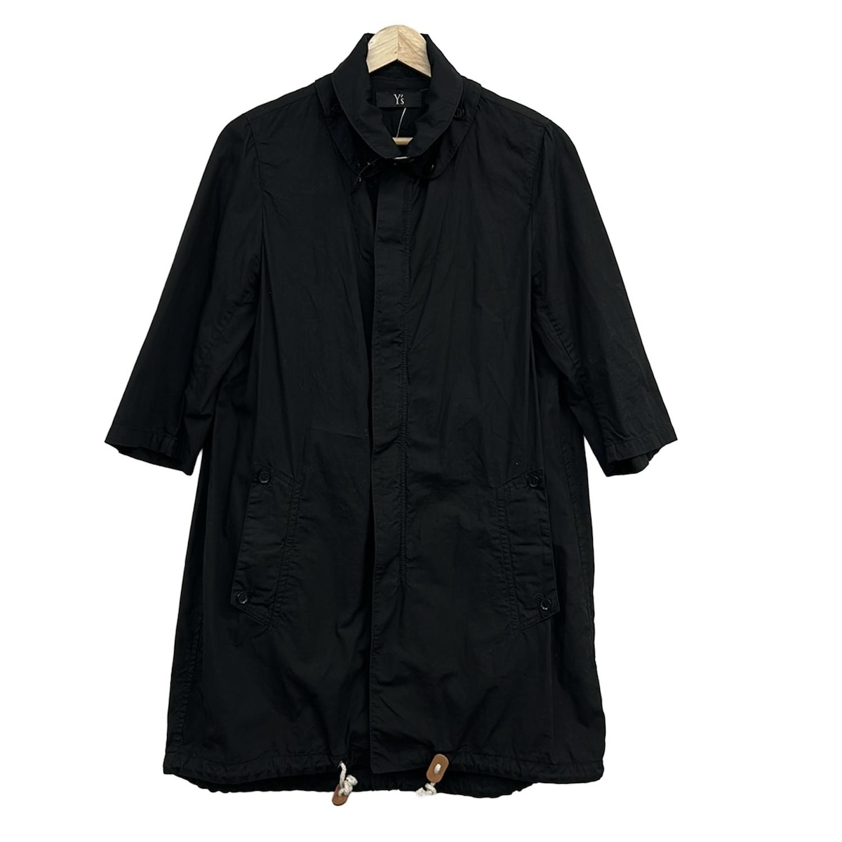 【新着】【中古】Y's(ワイズ) コート 七分袖/ジップアップ/春 黒 9,641円