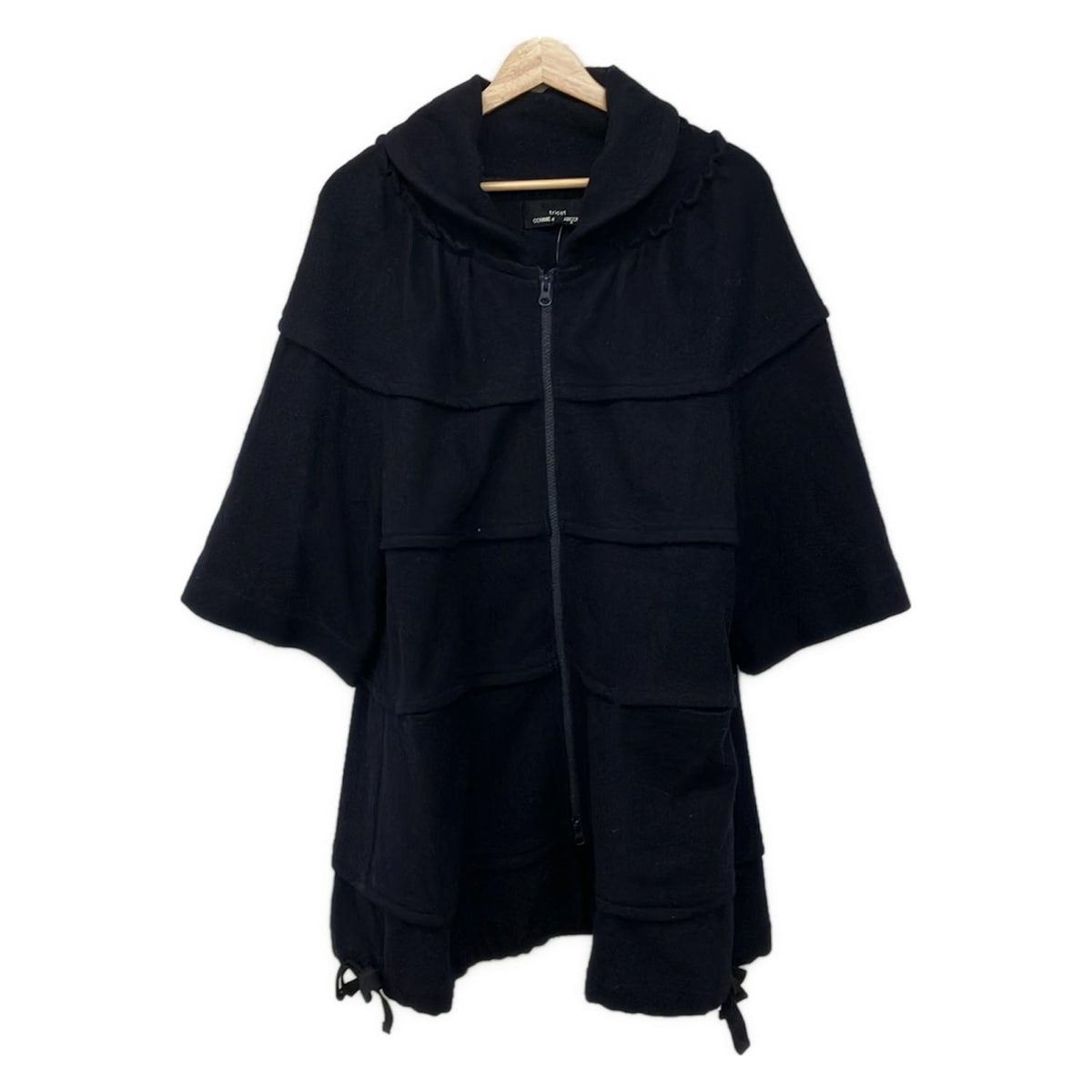 【新着】【中古】tricot COMMEdesGARCONS(トリココムデギャルソン) コート 長袖/ジップアップ/冬 ダークネイビー