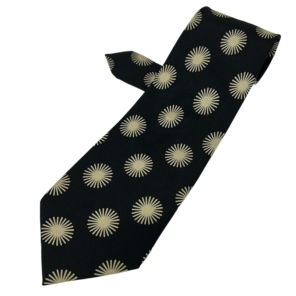 【新着】【中古】PaulSmith(ポールスミス) ネクタイ 黒×ベージュ