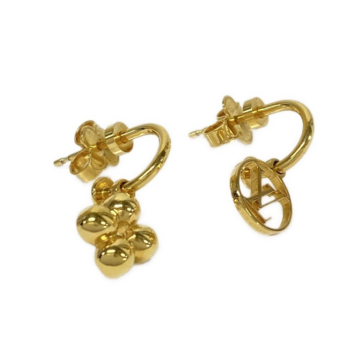 【新着】【中古】LOUIS VUITTON(ルイヴィトン) ブックルドレイユブルーミング ピアス ゴールド