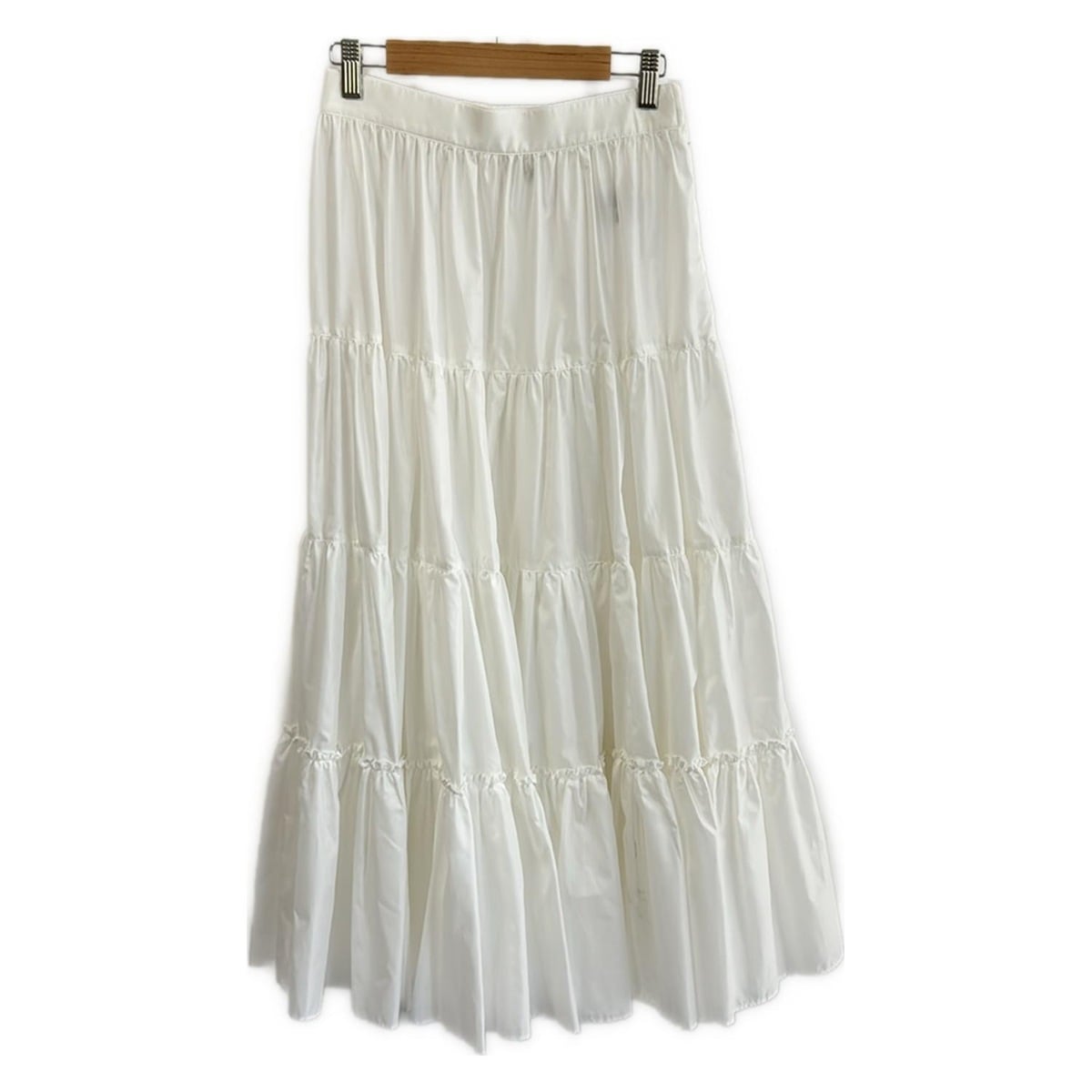 【新着】【中古】cygne(シーニュ) ロングスカート マキシ丈 白