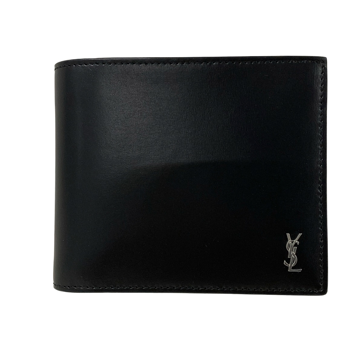 【新着】【中古】SAINT LAURENT PARIS(サンローランパリ) タイニー カサンドラ イースト/ウエスト ウォレット 札入れ 黒 レザー