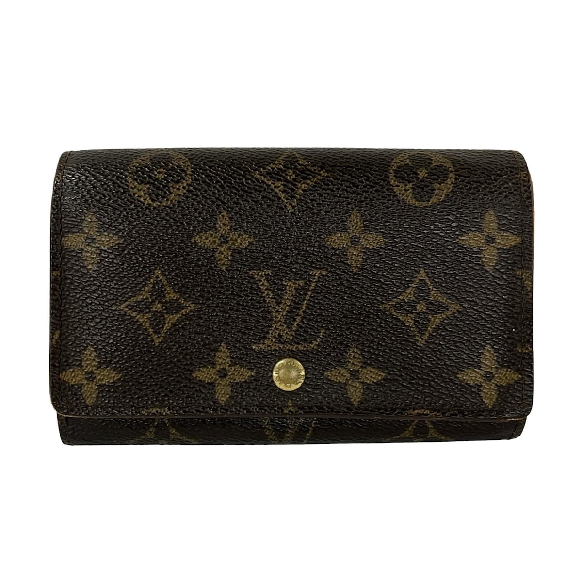 【新着】【中古】LOUIS VUITTON(ルイヴィトン) ポルト モネ・ビエ トレゾール 2つ折り財布 レザー