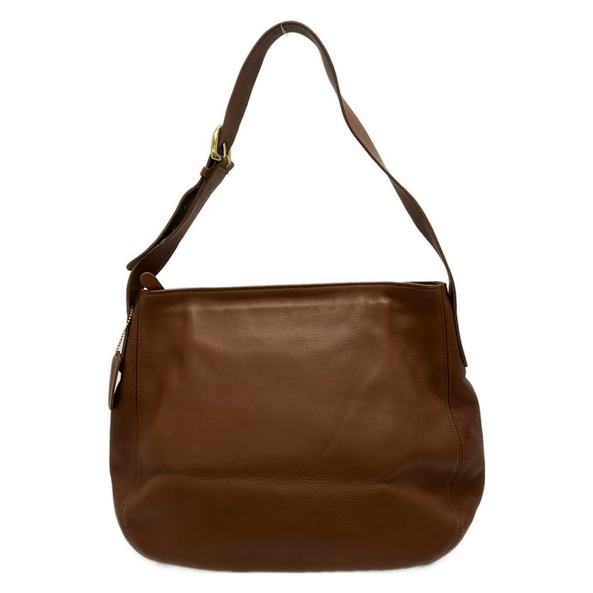 【中古】COACH(コーチ職) ショルダーバッグ ともし火赤銅色 なめし革