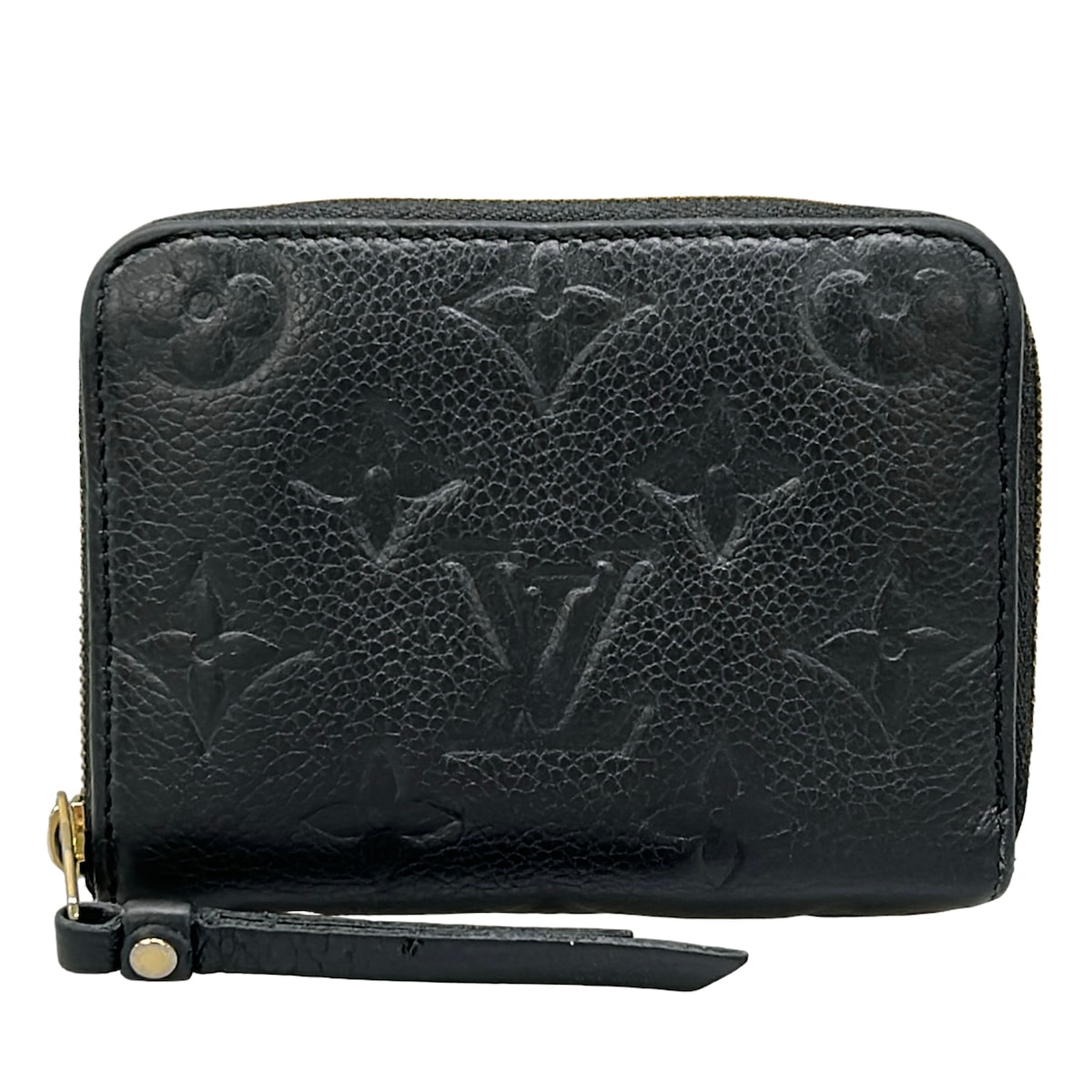 【新着】【中古】LOUIS VUITTON(ルイヴィトン) ジッピーコインパース コインケース ラウンドファスナー ノワール レザー