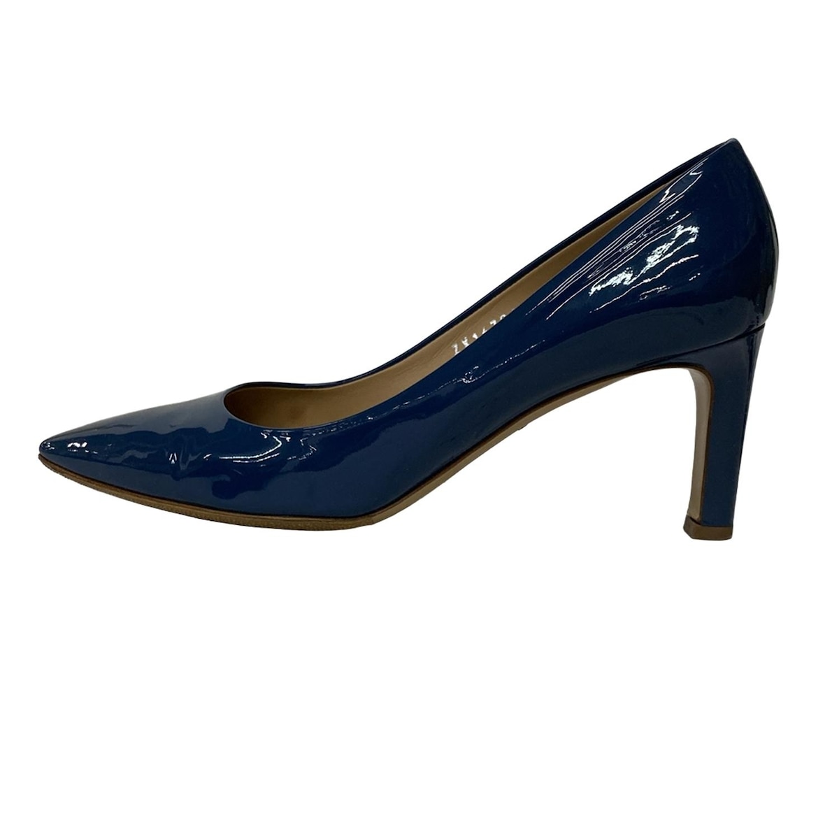 【新着】【中古】FERRAGAMO/SalvatoreFerragamo(サルバトーレフェラガモ) パンプス アウトソール張替済 ネイビー レザー